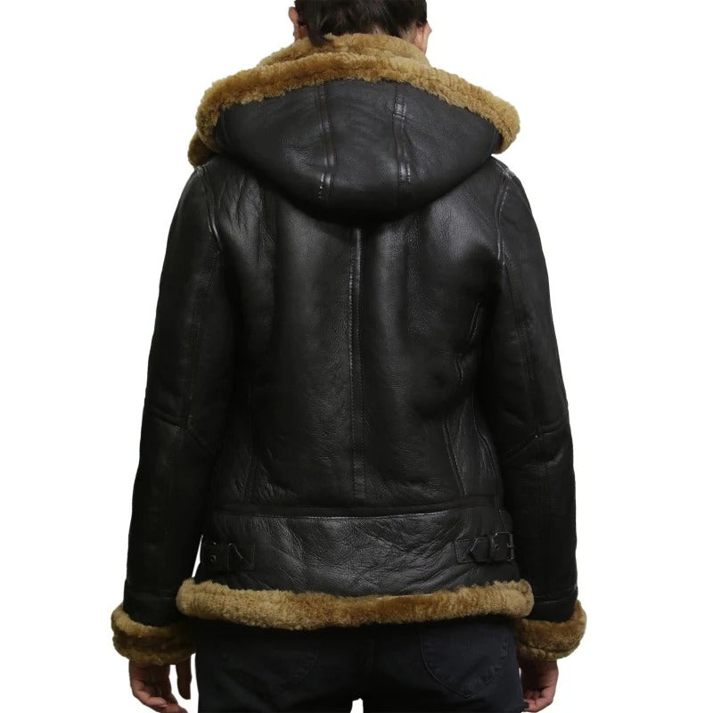 Women's B3 WW2 Fur Shearling Leather Jacket