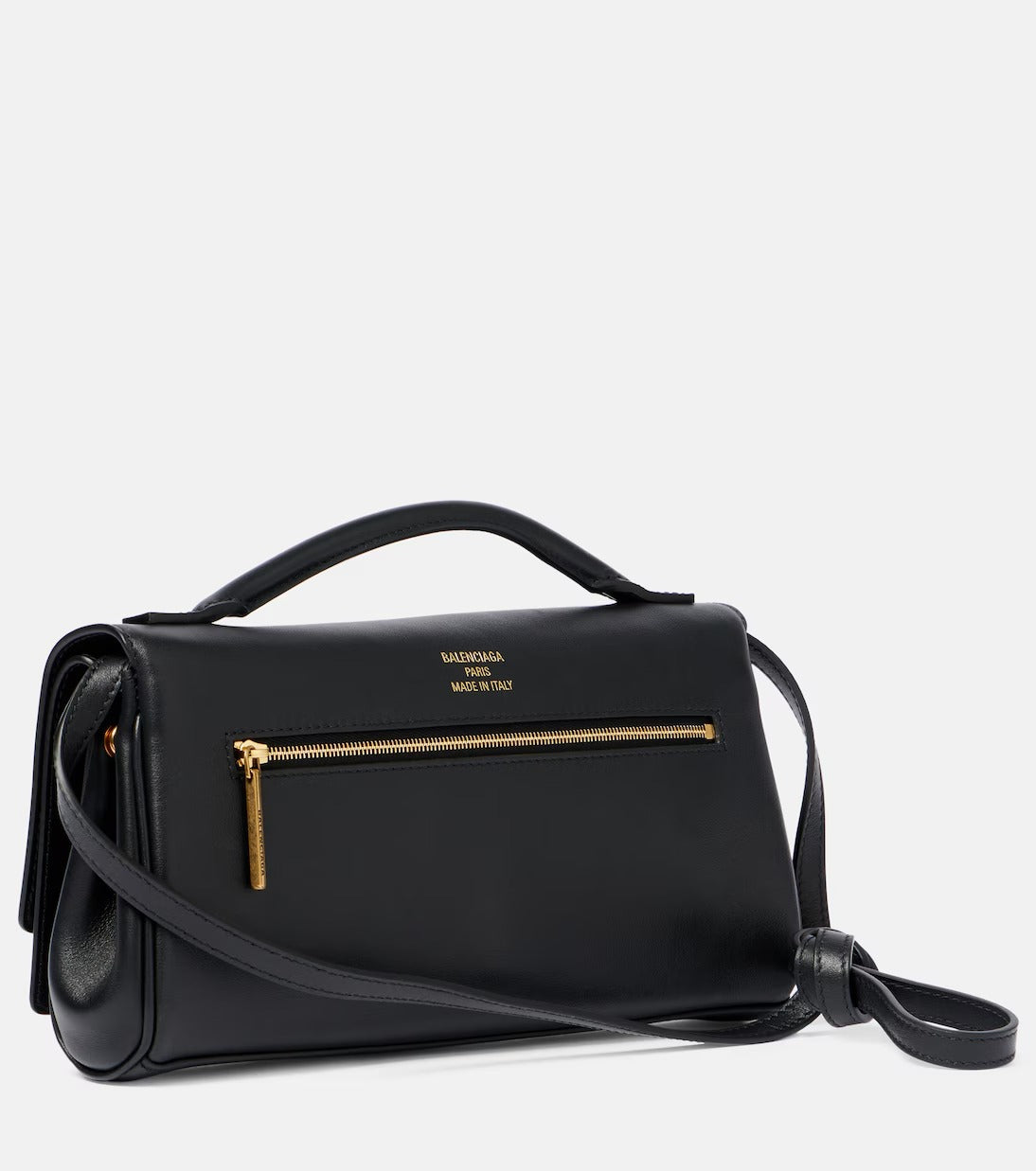 Women's Black Air Detachable Strap Leather Purse