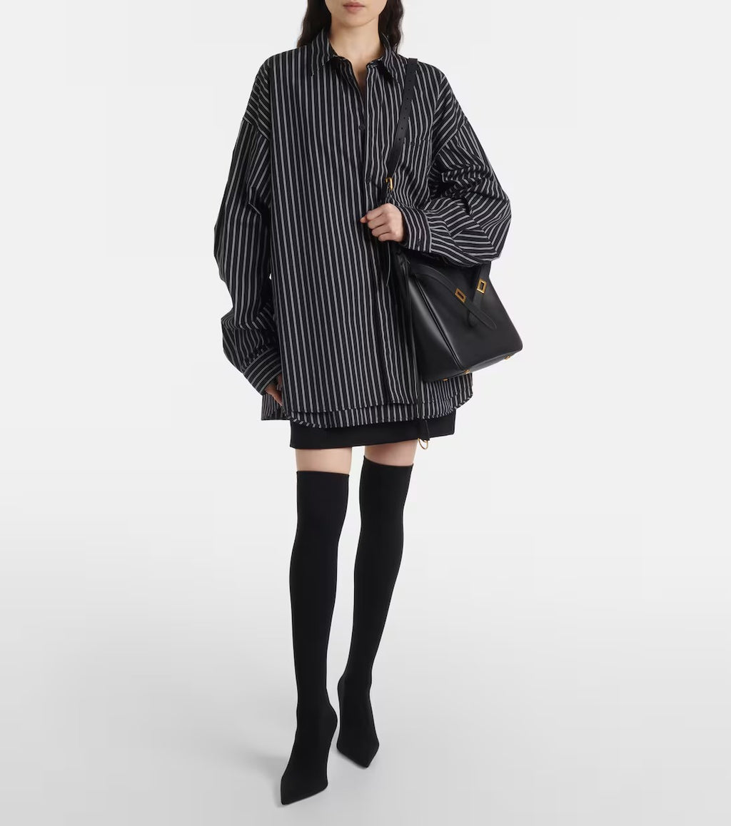 Women's Black Air Leather Small Shoulder Purse