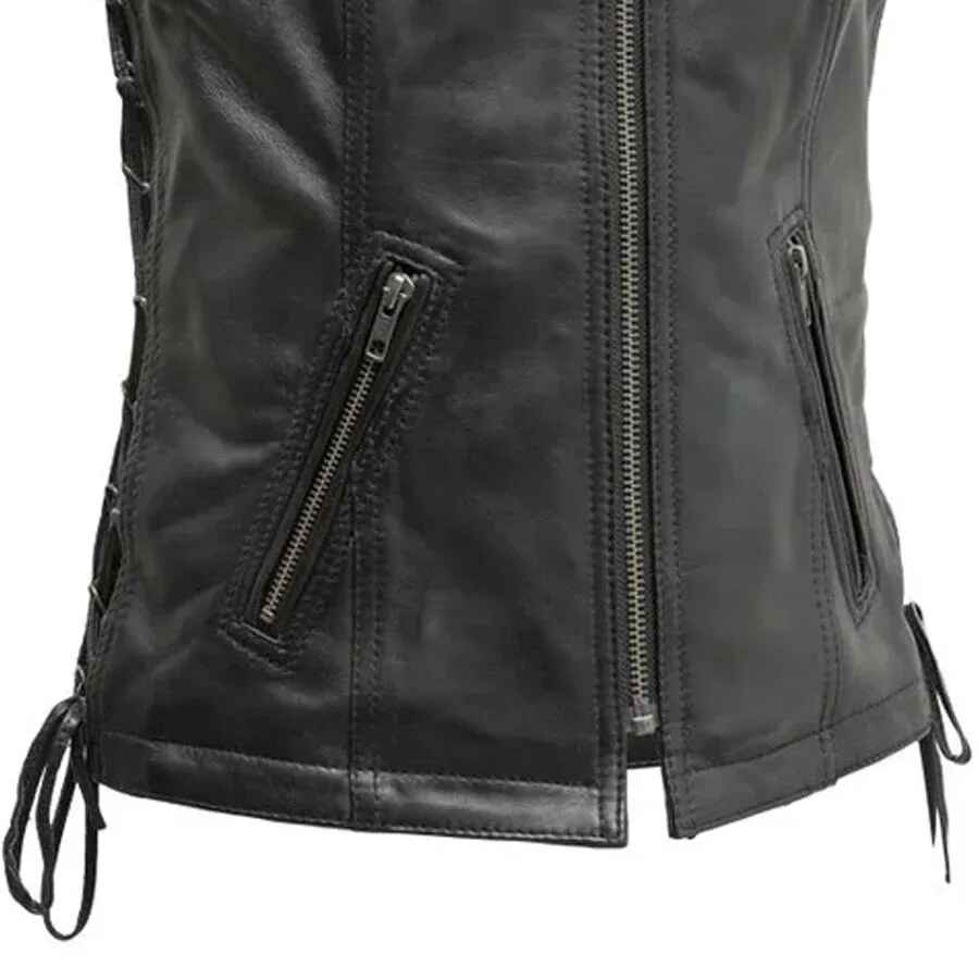 Women's Black Cindy Sheepskin Leather Jacket