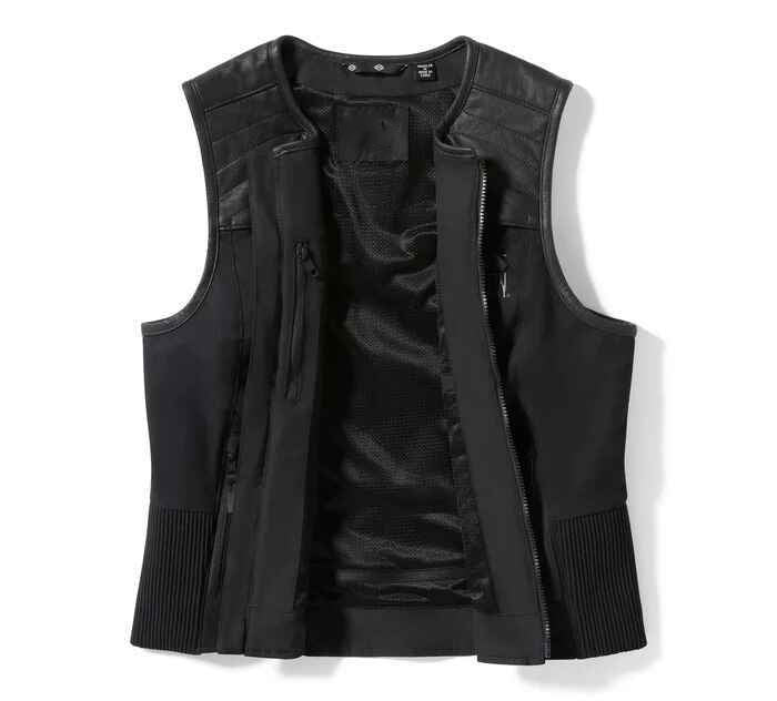 Women's Black H-D Long Haul Utility Vest