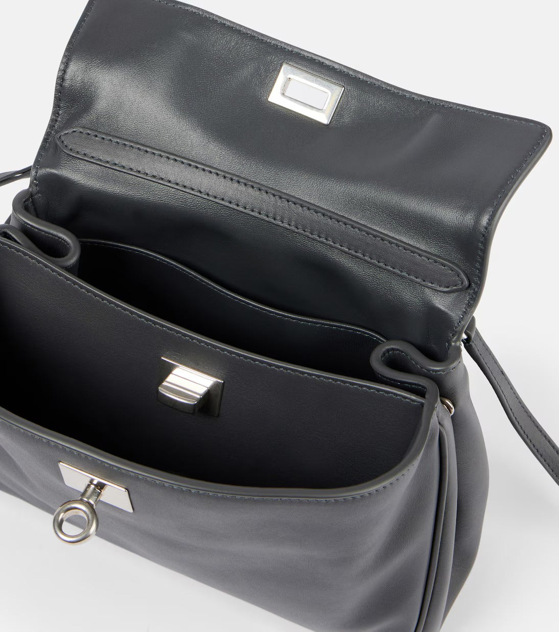 Women's Black Rodeo Mini Leather Tote Purse