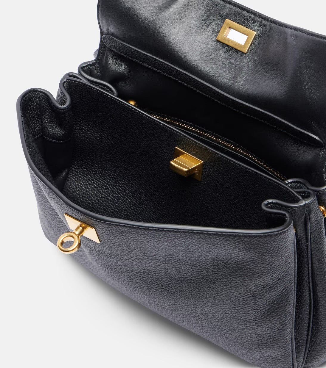 Women's Black Rodeo Small Leather Shoulder Purse