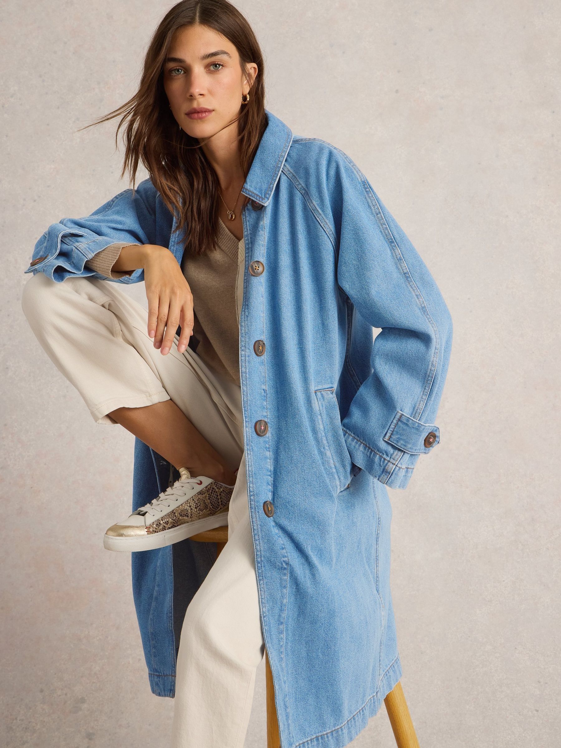 Women's Blue Oakleigh Denim Coat