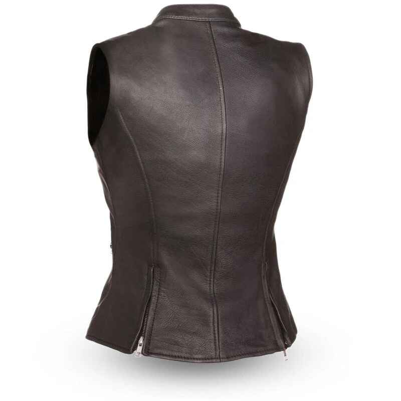 Women's Brown Fairmont Leather Motorcycle Jacket