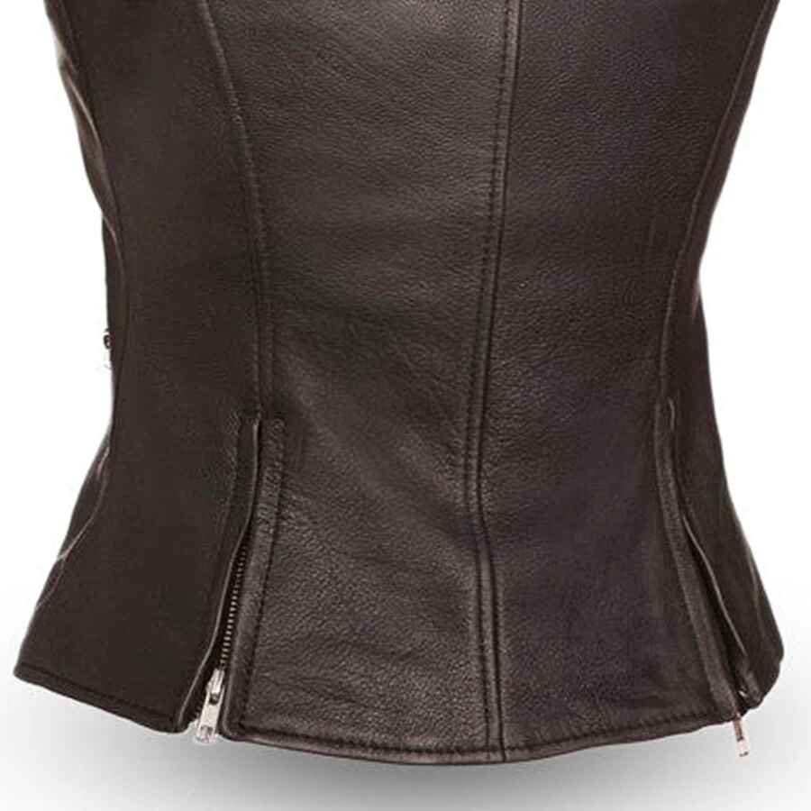 Women's Brown Fairmont Leather Motorcycle Jacket