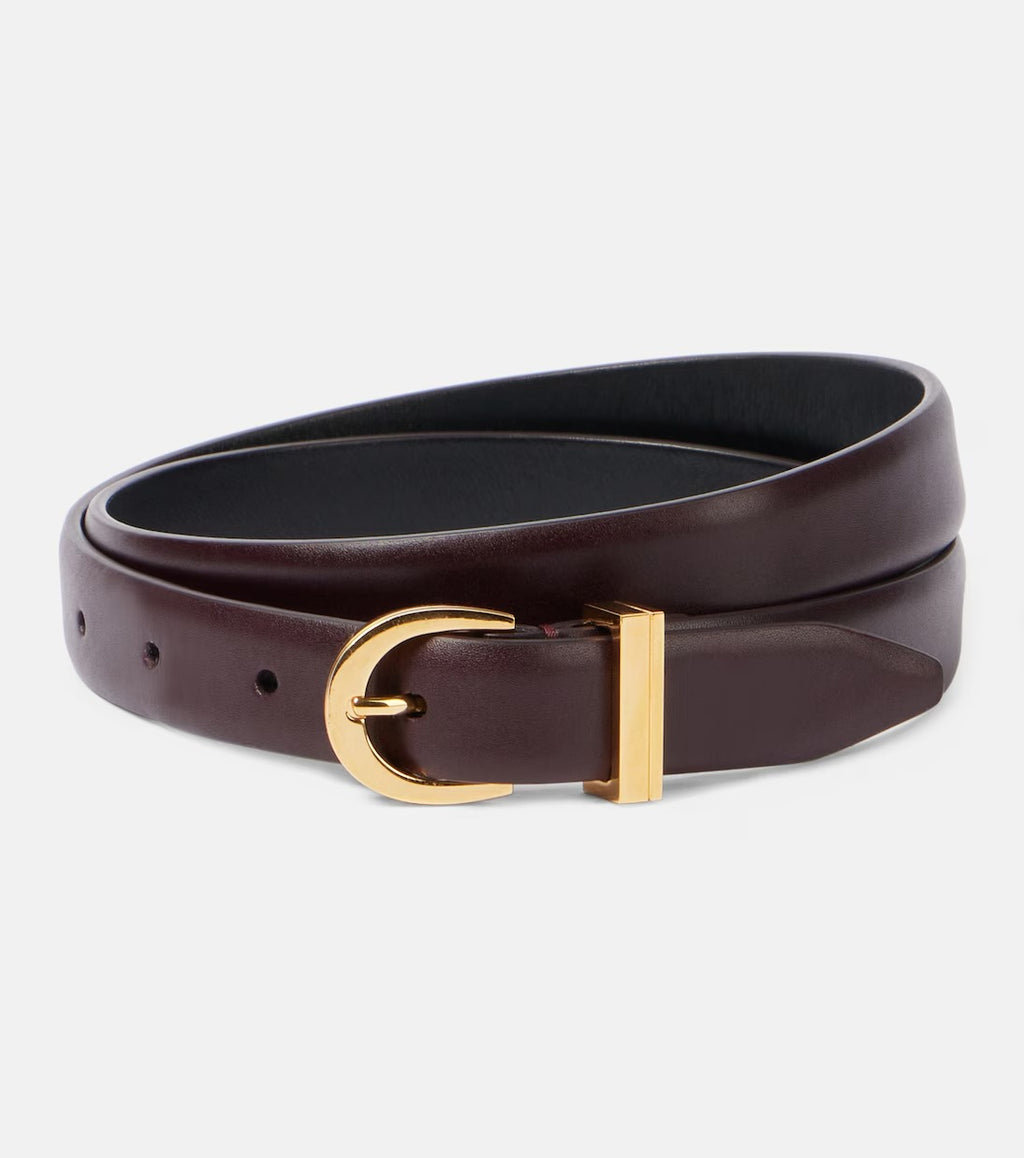 Women's Brown Luna Leather Belt