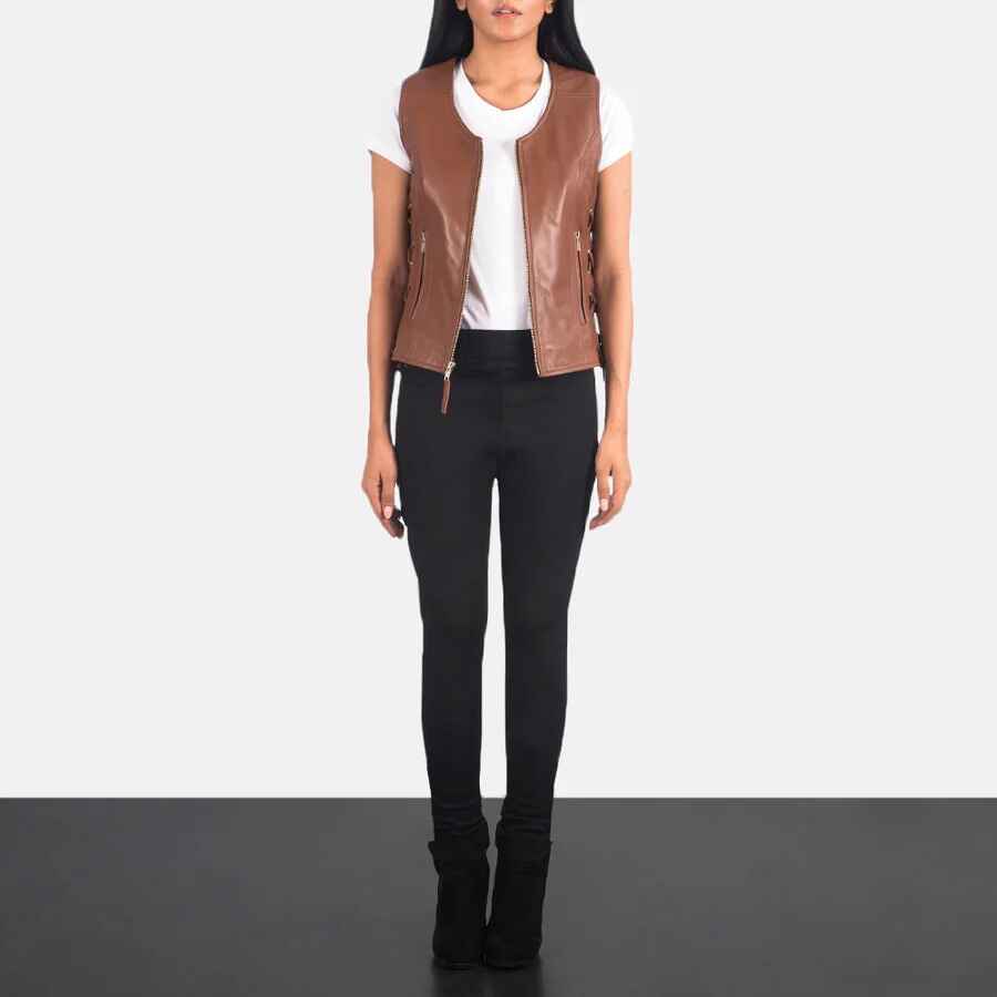 Women's Vanda Biker Leather Jacket