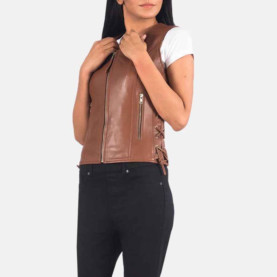 Women's Vanda Biker Leather Jacket