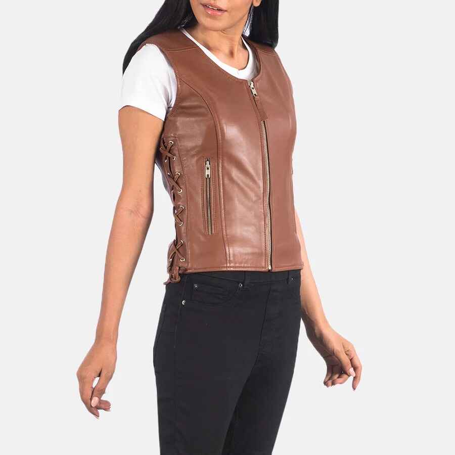 Women's Vanda Biker Leather Jacket
