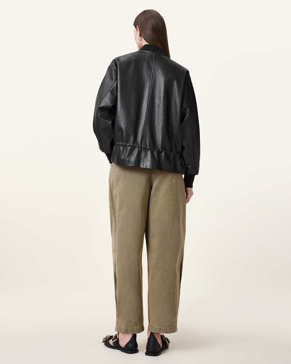 Women's Cotton Barrel Leg Denim Pants