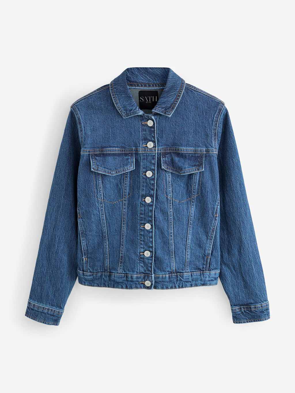 Women's Cotton Blend Blue Denim Jacket