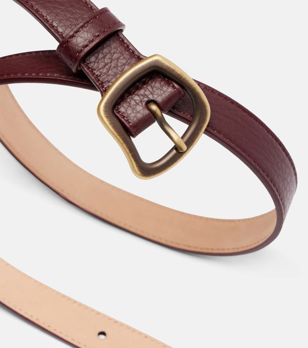 Women's Dark Brown Simone Leather Belt