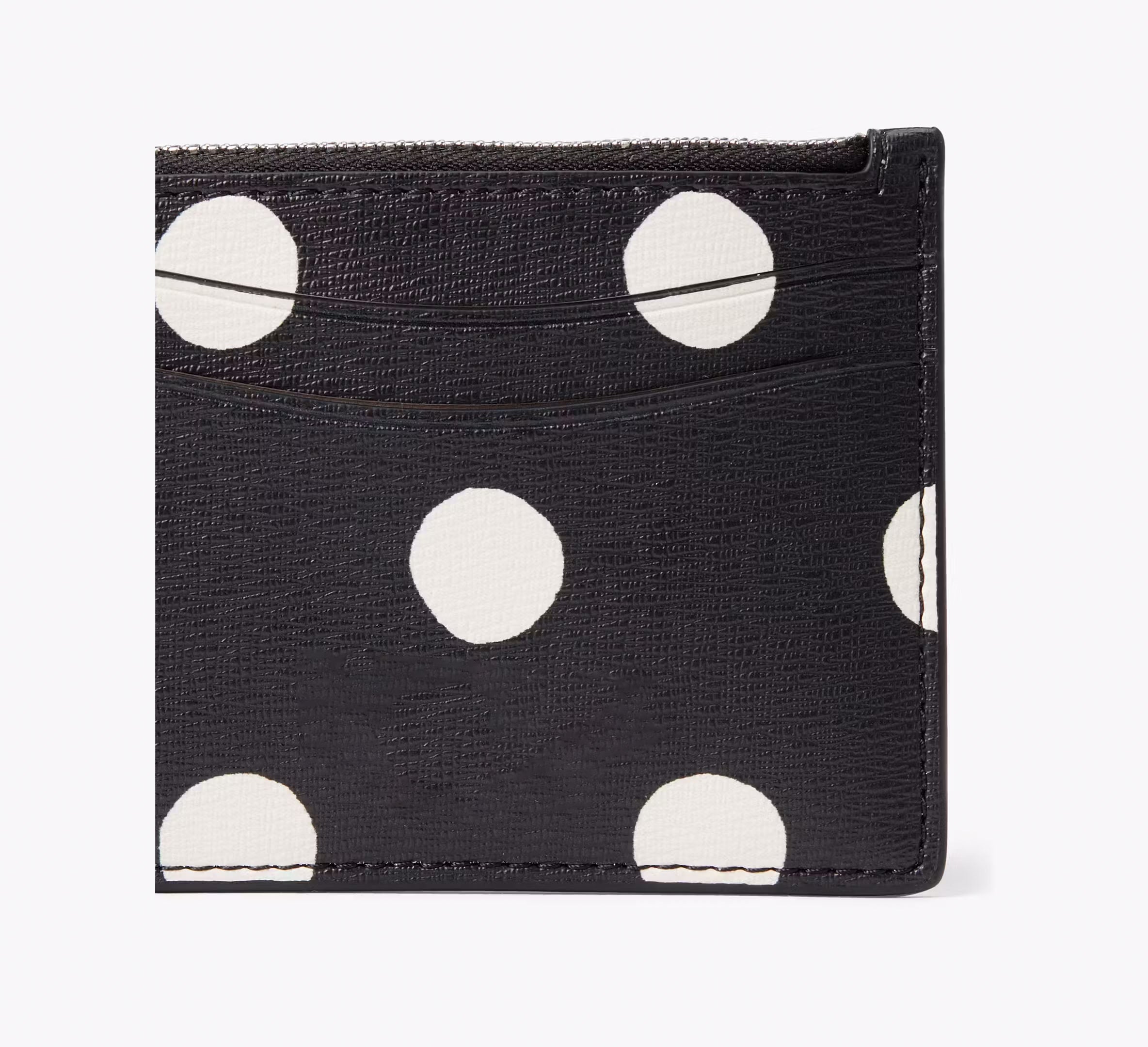 Women's Dot Card Case Wristlet Leather Wallet
