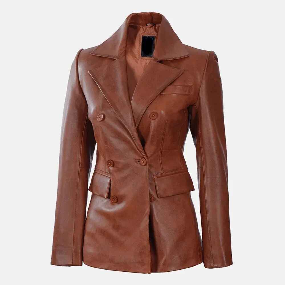 Esme Echelon Lederblazer für Damen