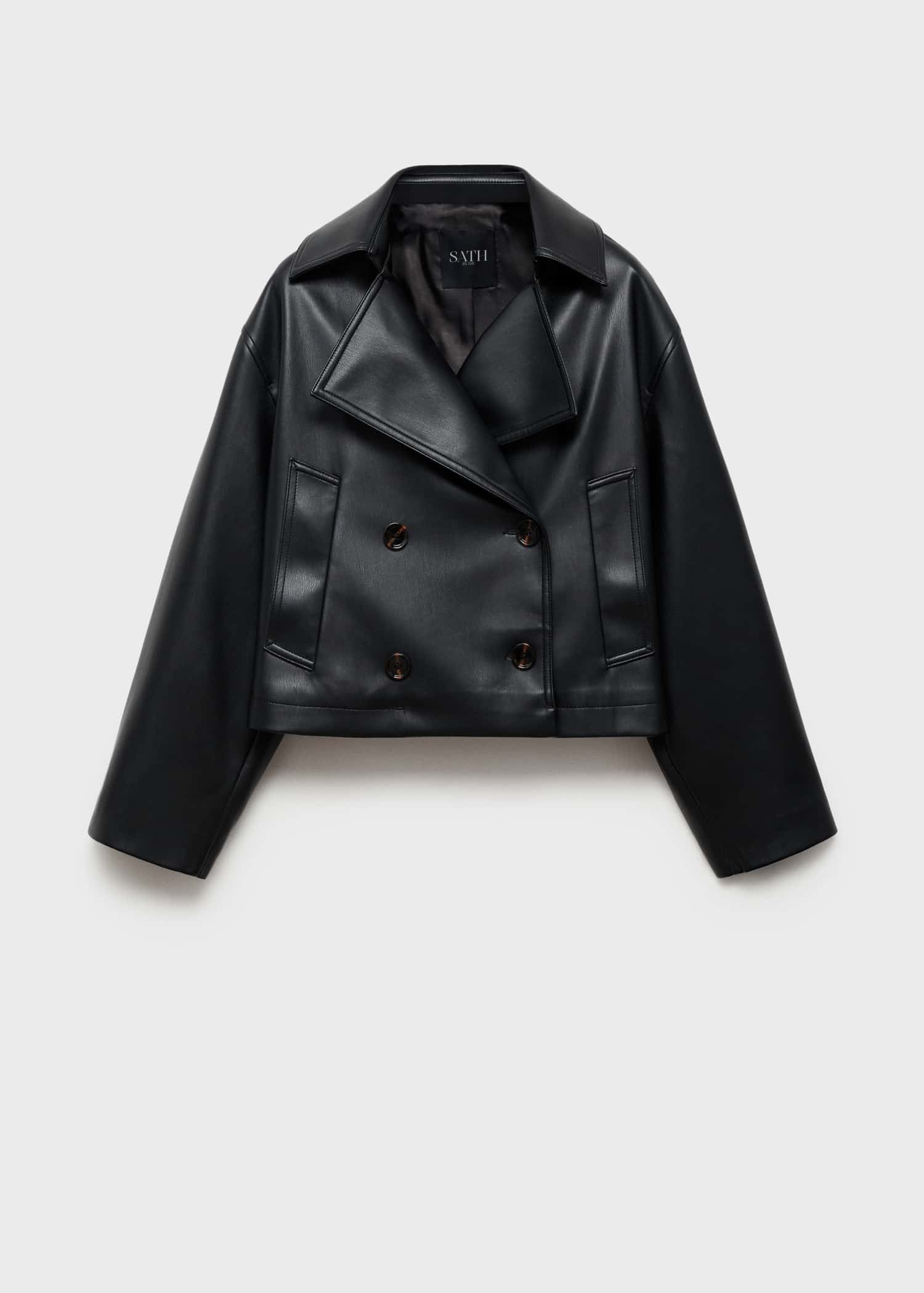 Women's Faux Leather Oversized Jacket