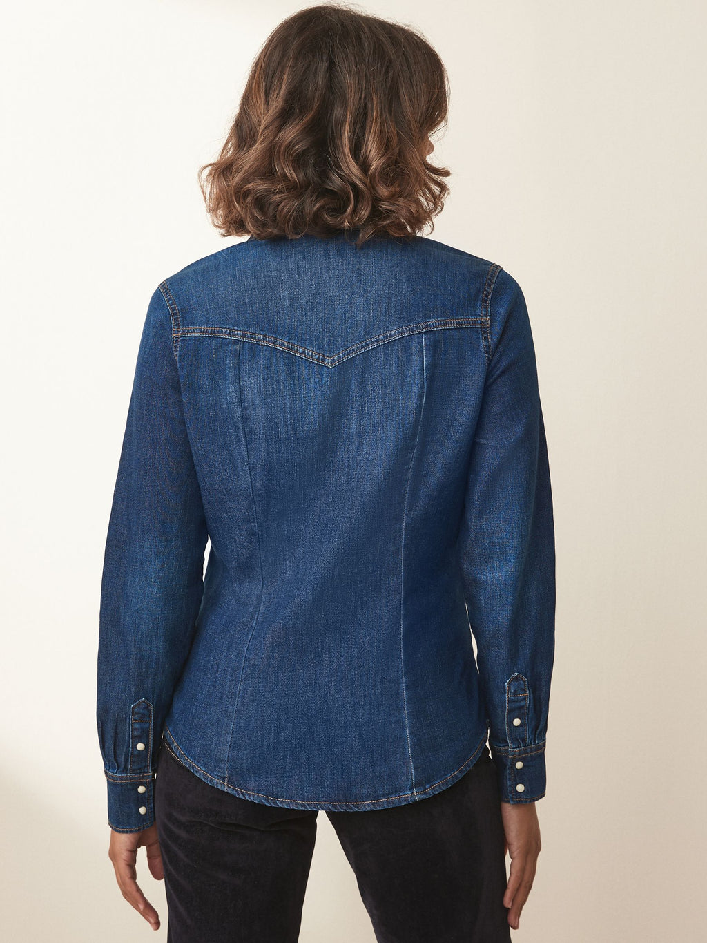 Women's Fuller Bust Cotton Rich Denim Shirt