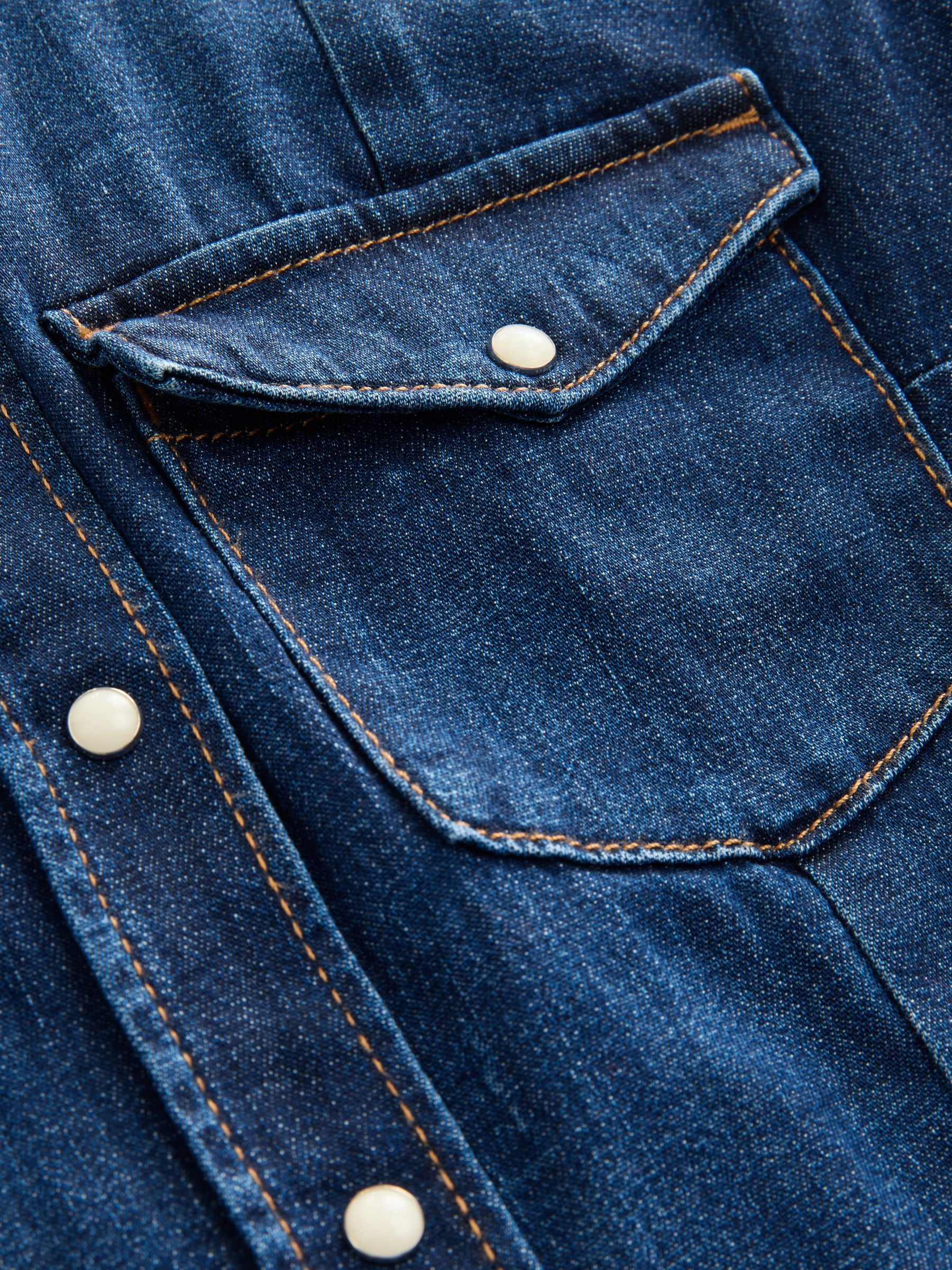 Women's Fuller Bust Cotton Rich Denim Shirt