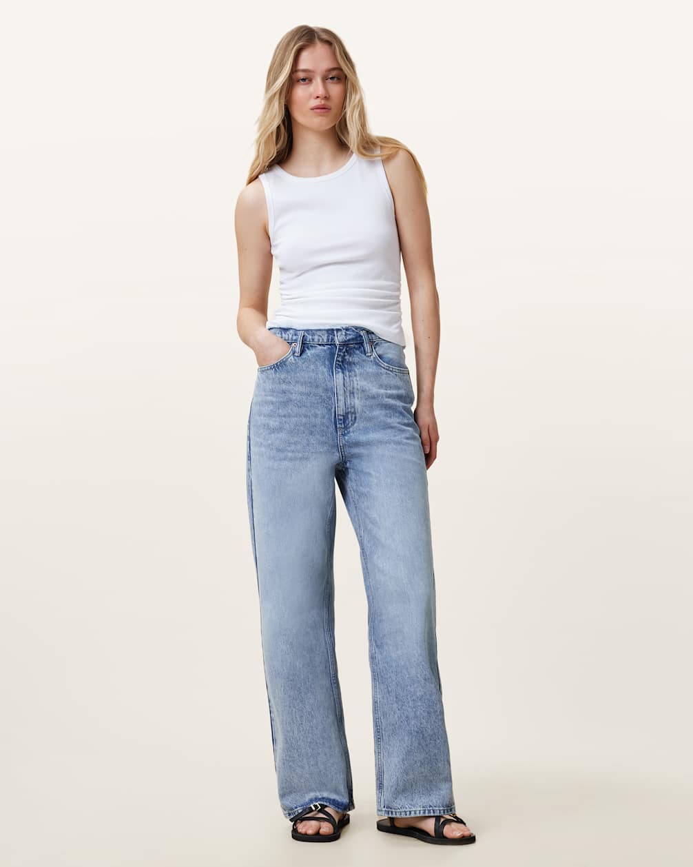 Women's Gray Denim Pants