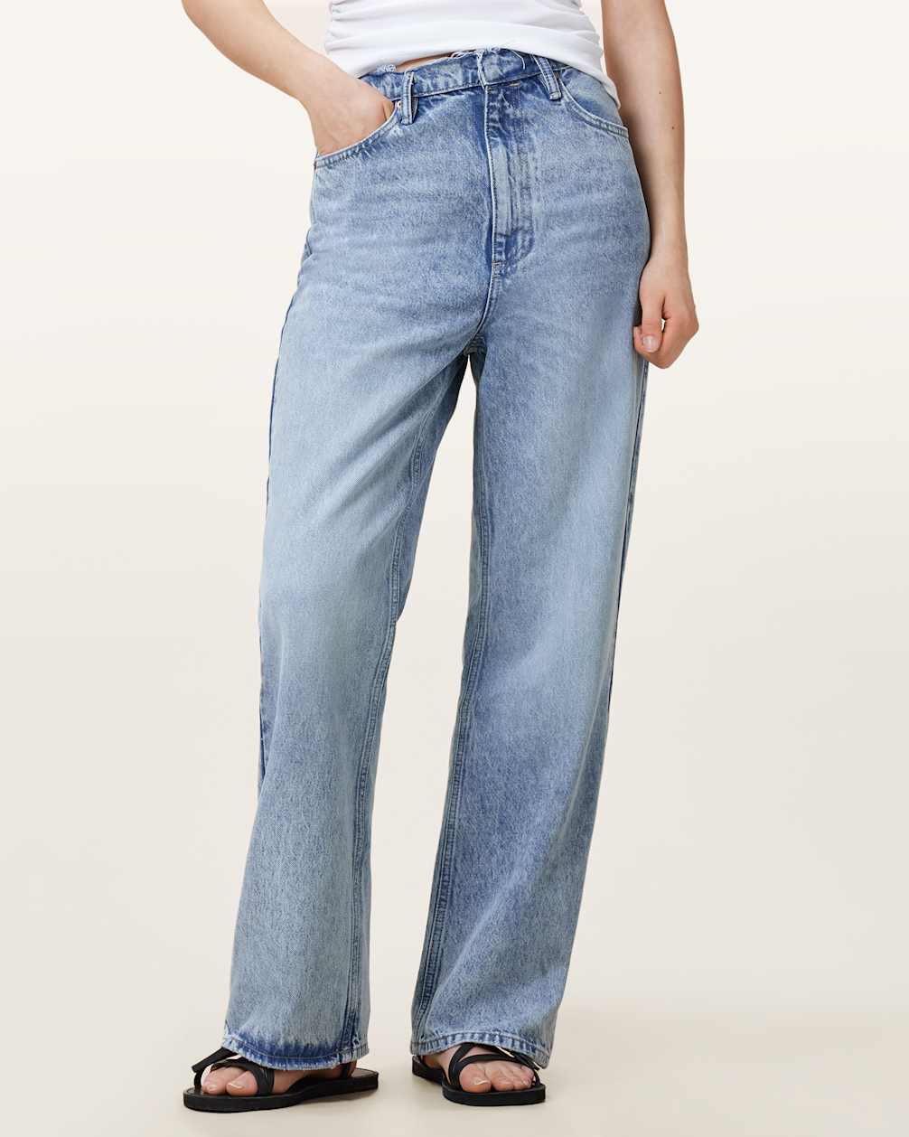 Women's Gray Denim Pants