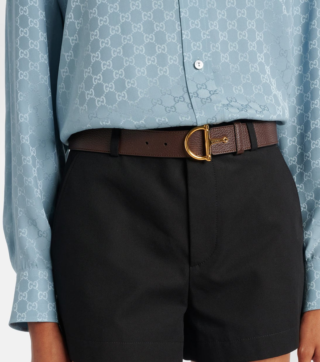 Women's HorseBit Leather Belt