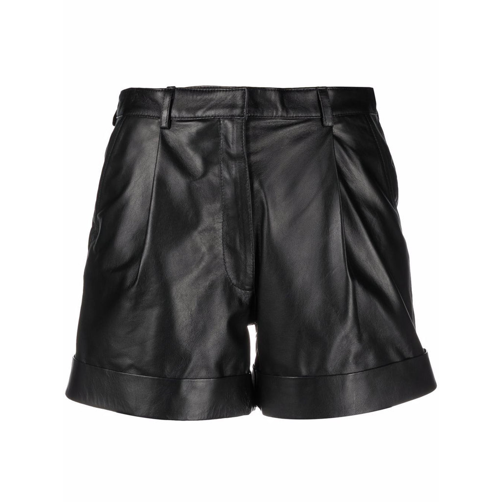 Women's Jett High-Waisted Leather Shorts