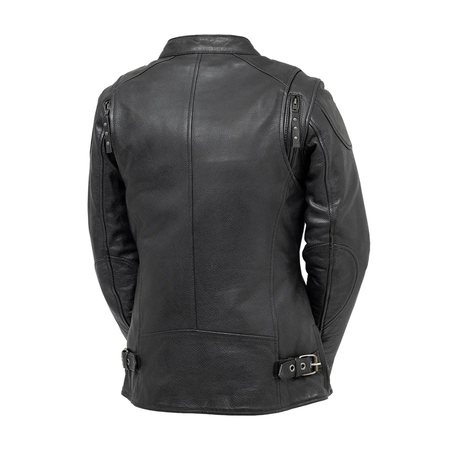 Women's Jewel Motorcycle Leather Jacket