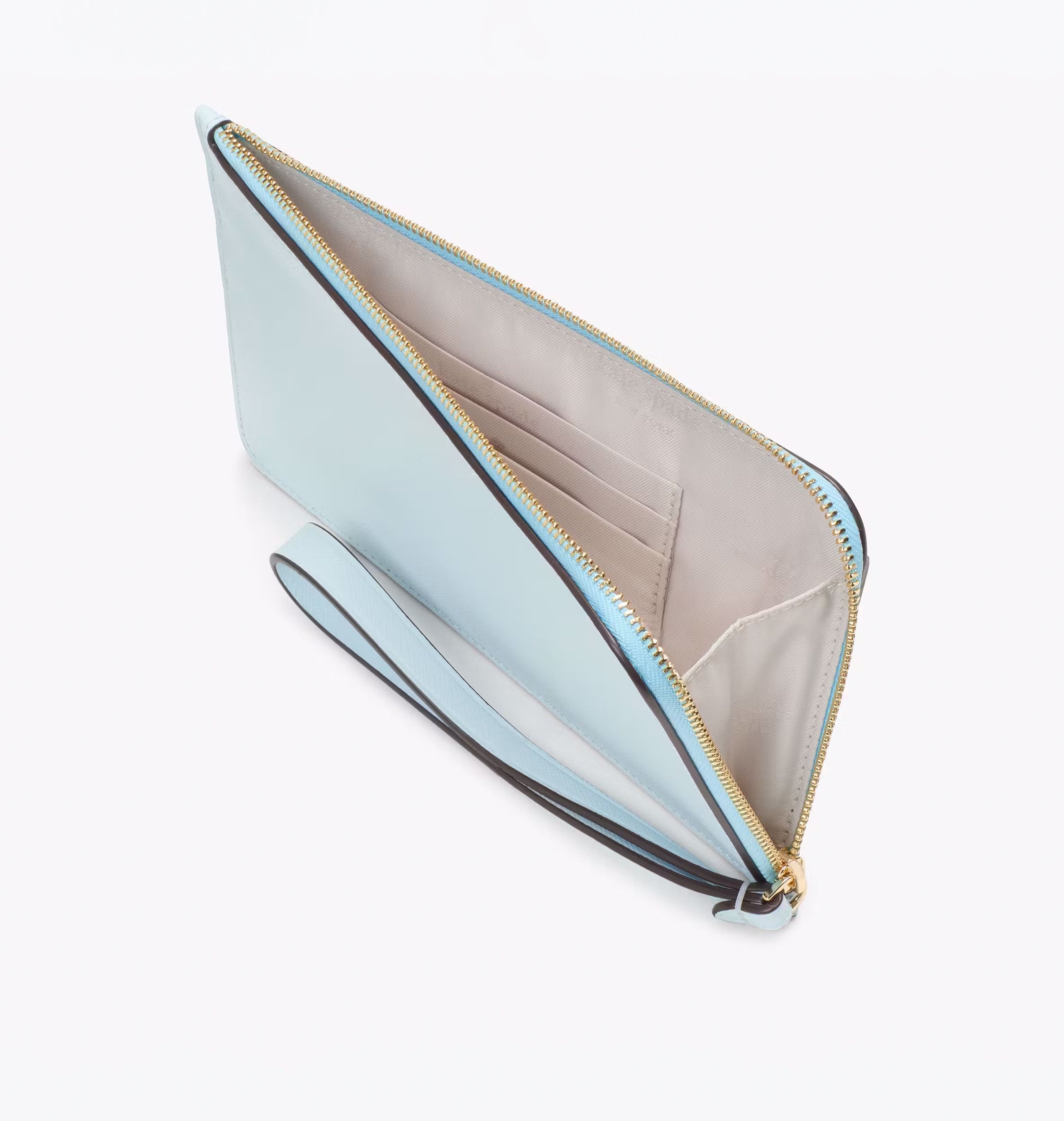 Women's L Zip Wristlet Leather Wallet