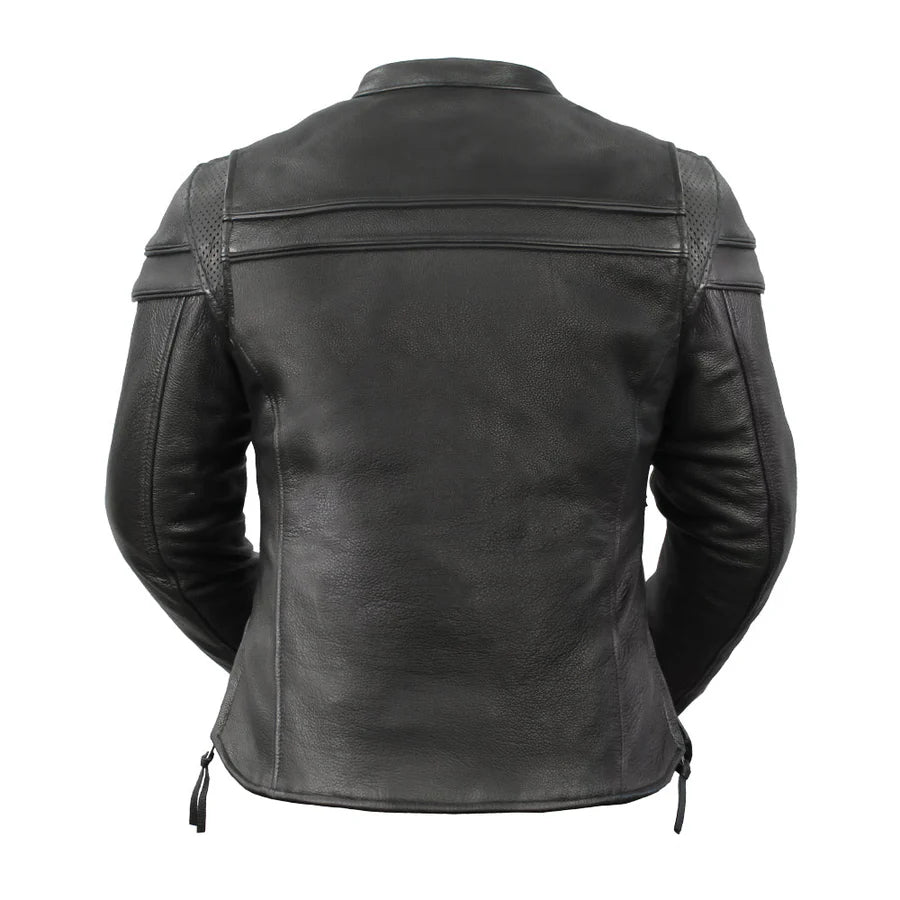 Women's Maiden Motorcycle Leather Jacket