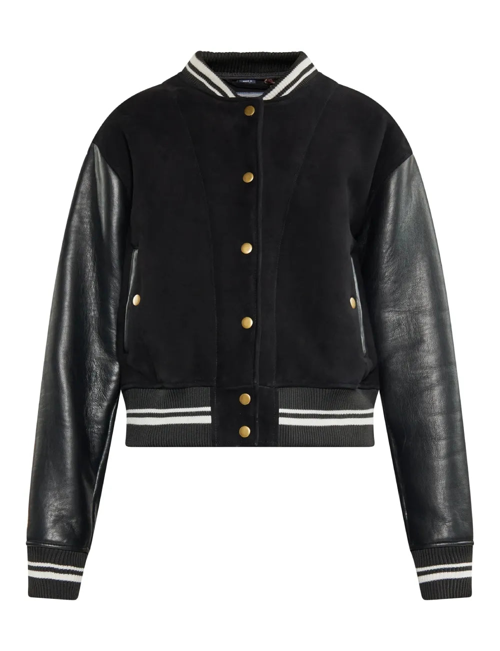 Women's Noir Elegance Aviator Bomber Leather Jacket