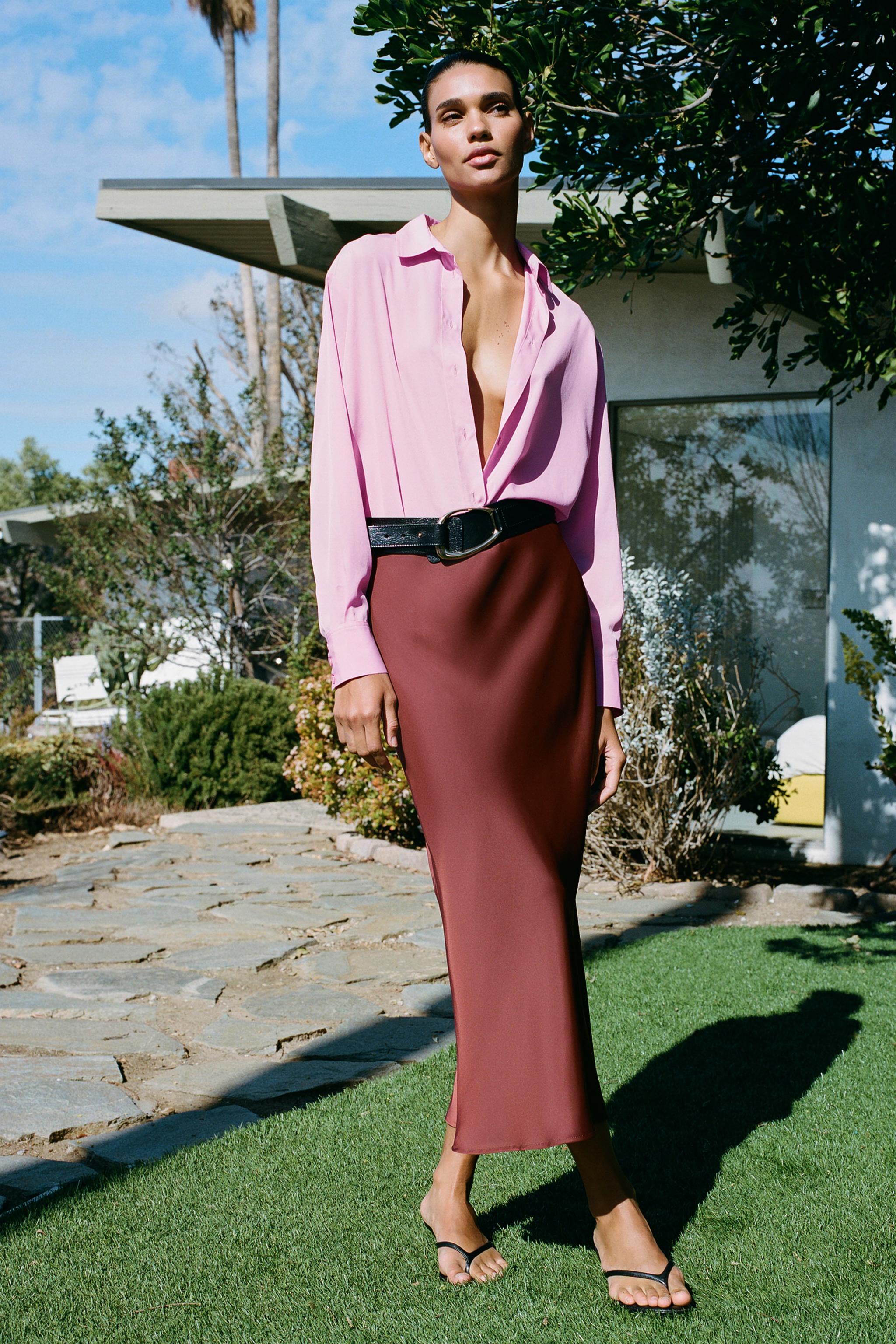 Women's Oval Metal Buckle Leather Belt