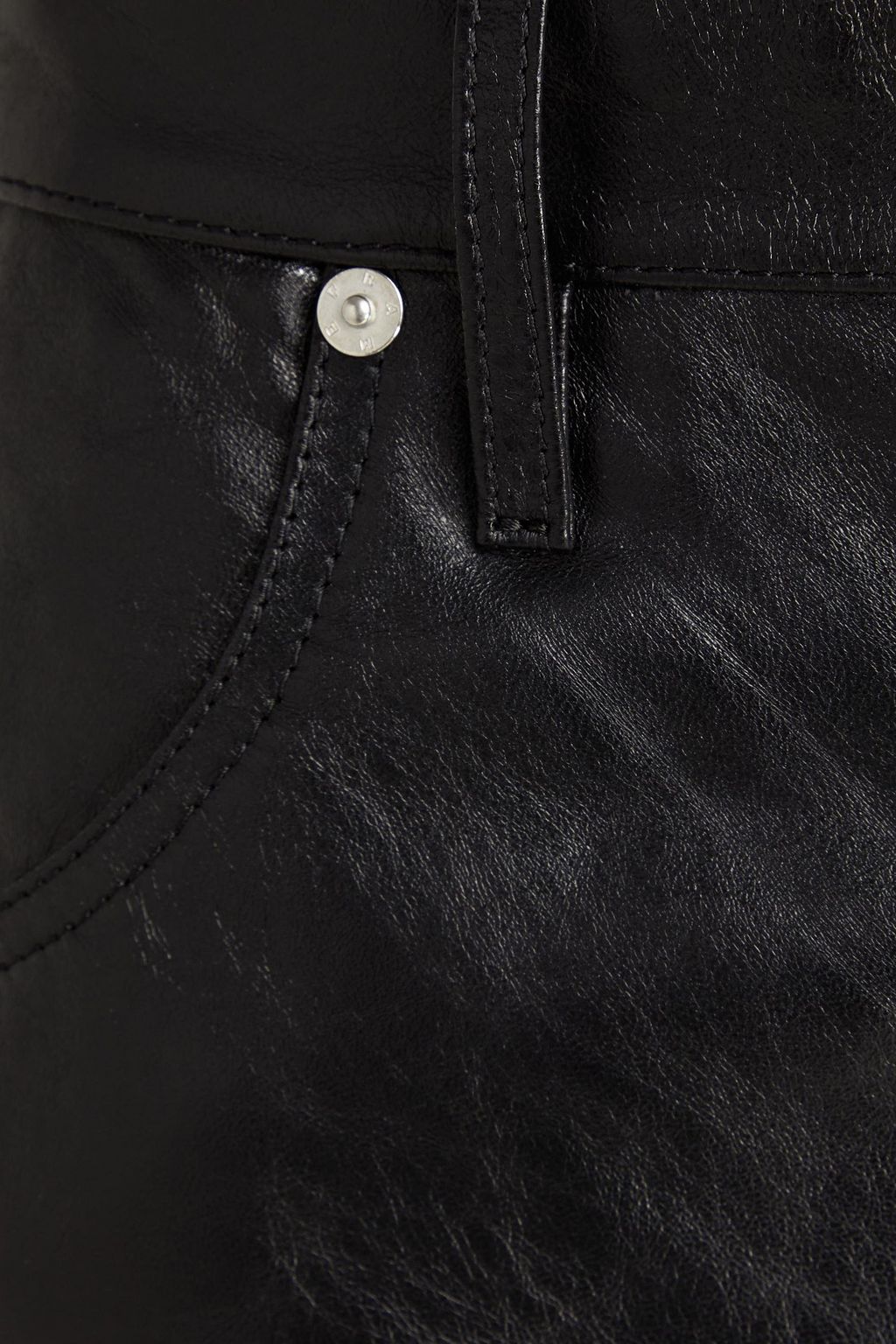 Women's Pebbled Leather Shorts