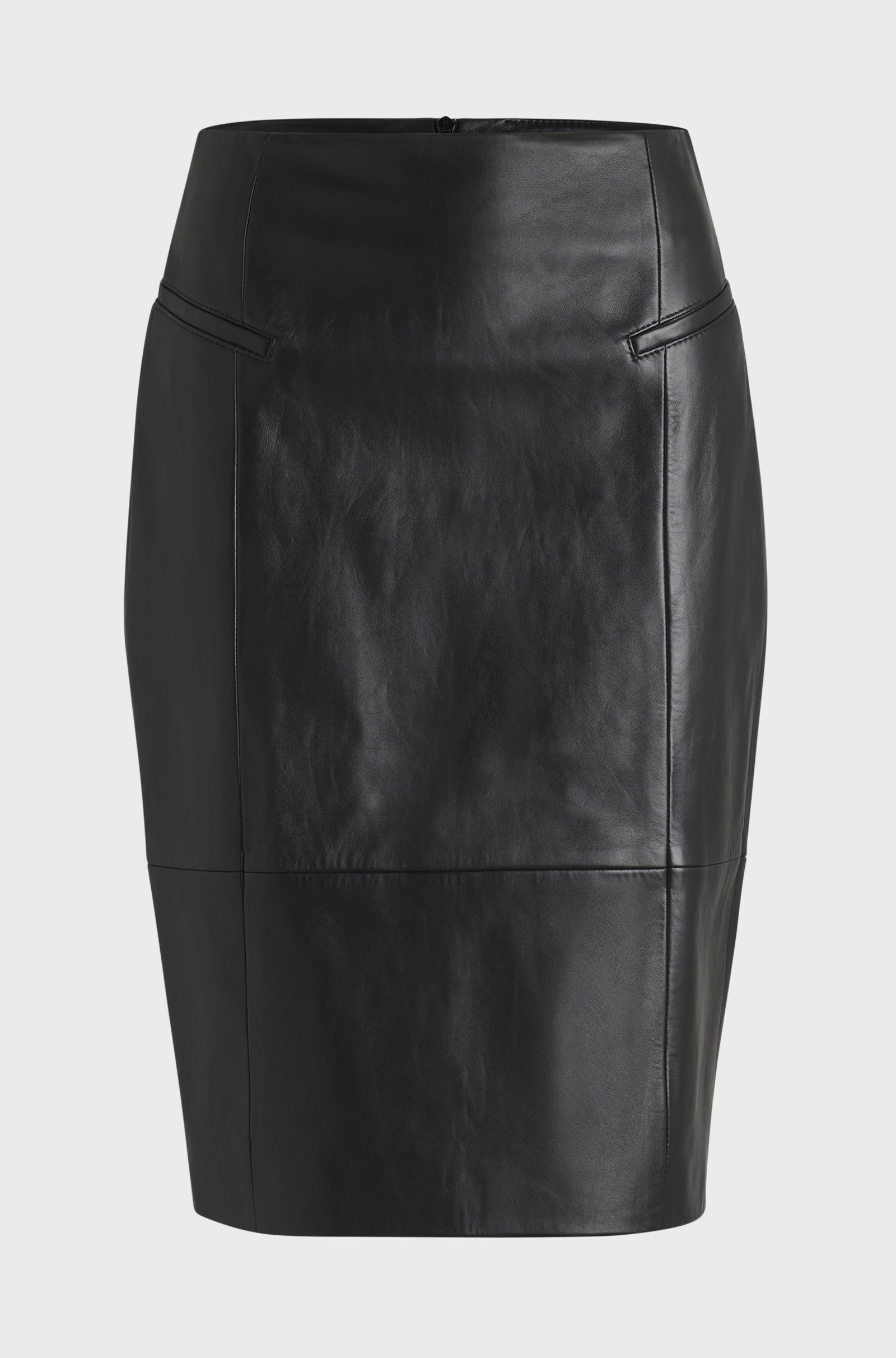 Women's Pencil Skirt in lustrous Leather