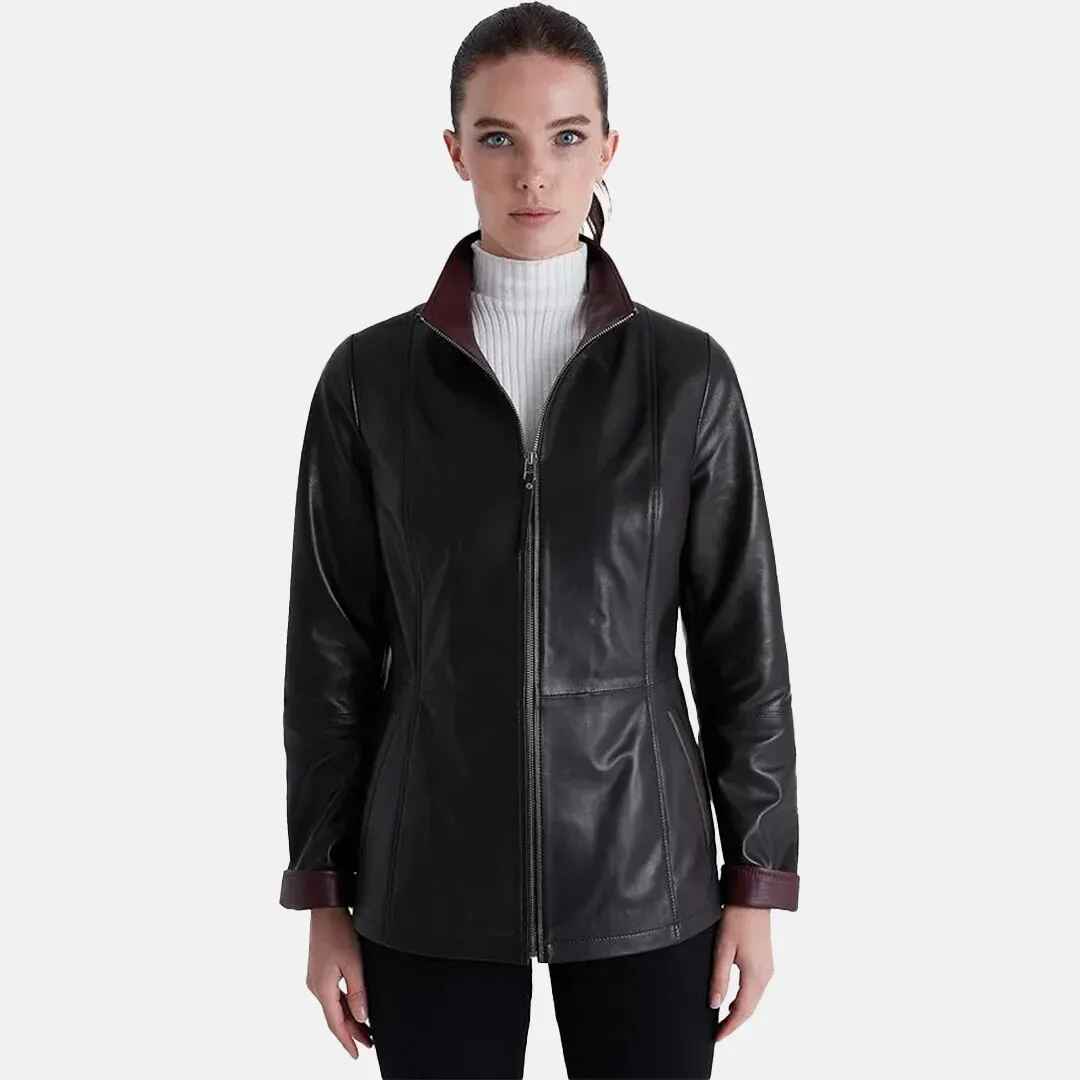 Women's Posh Leather Blazer