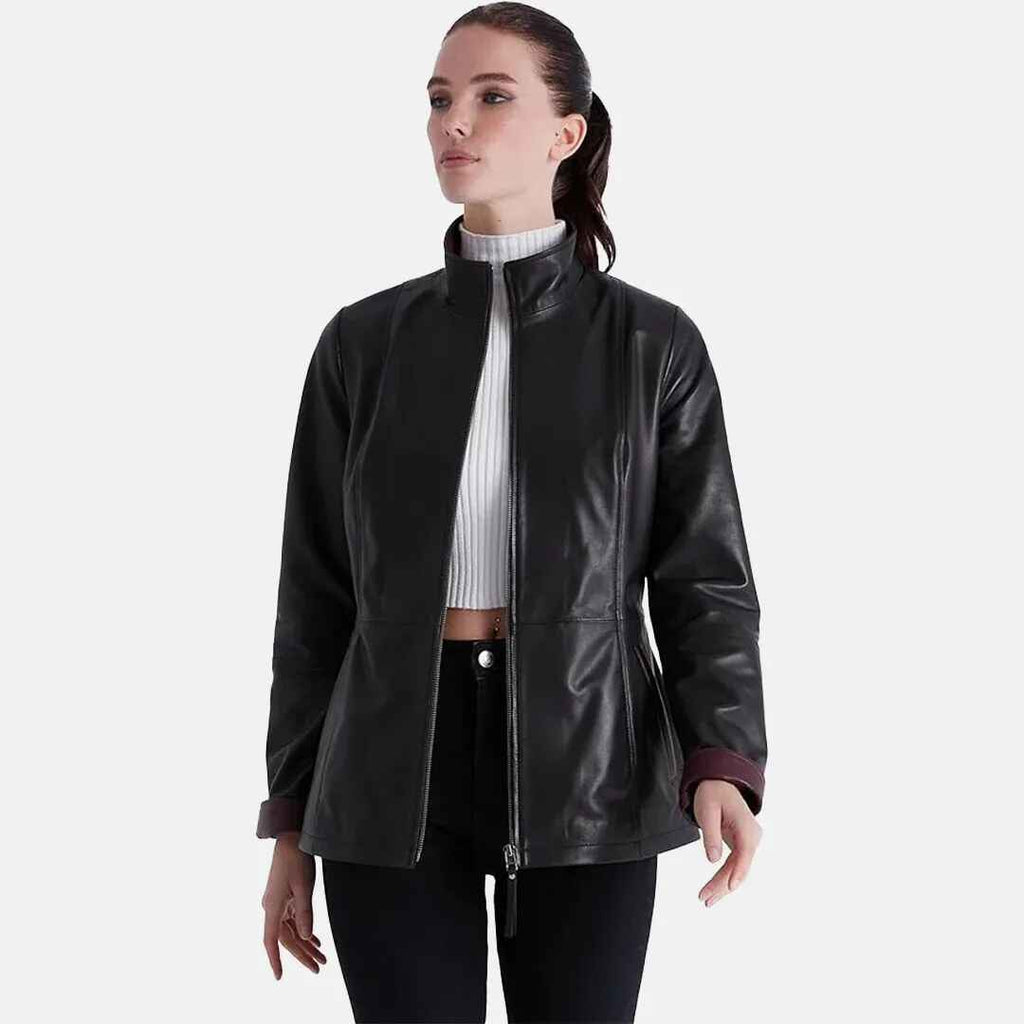 Women's Posh Leather Blazer