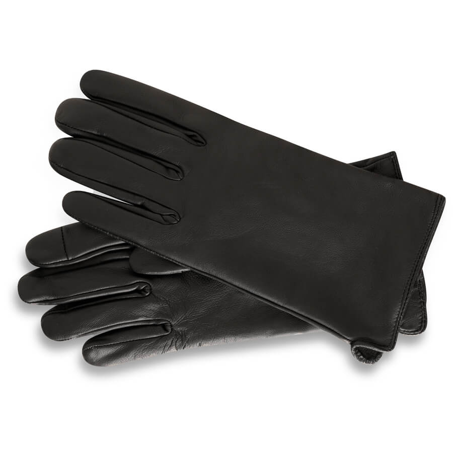 Women’s Real Leather Gloves in Black