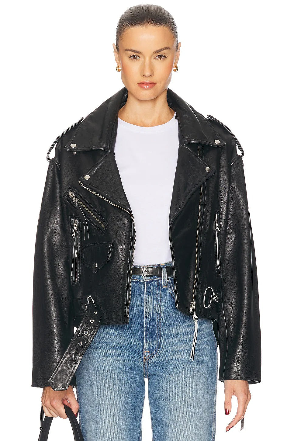 Women's Santa Fe Moto Faux Leather Biker Jacket