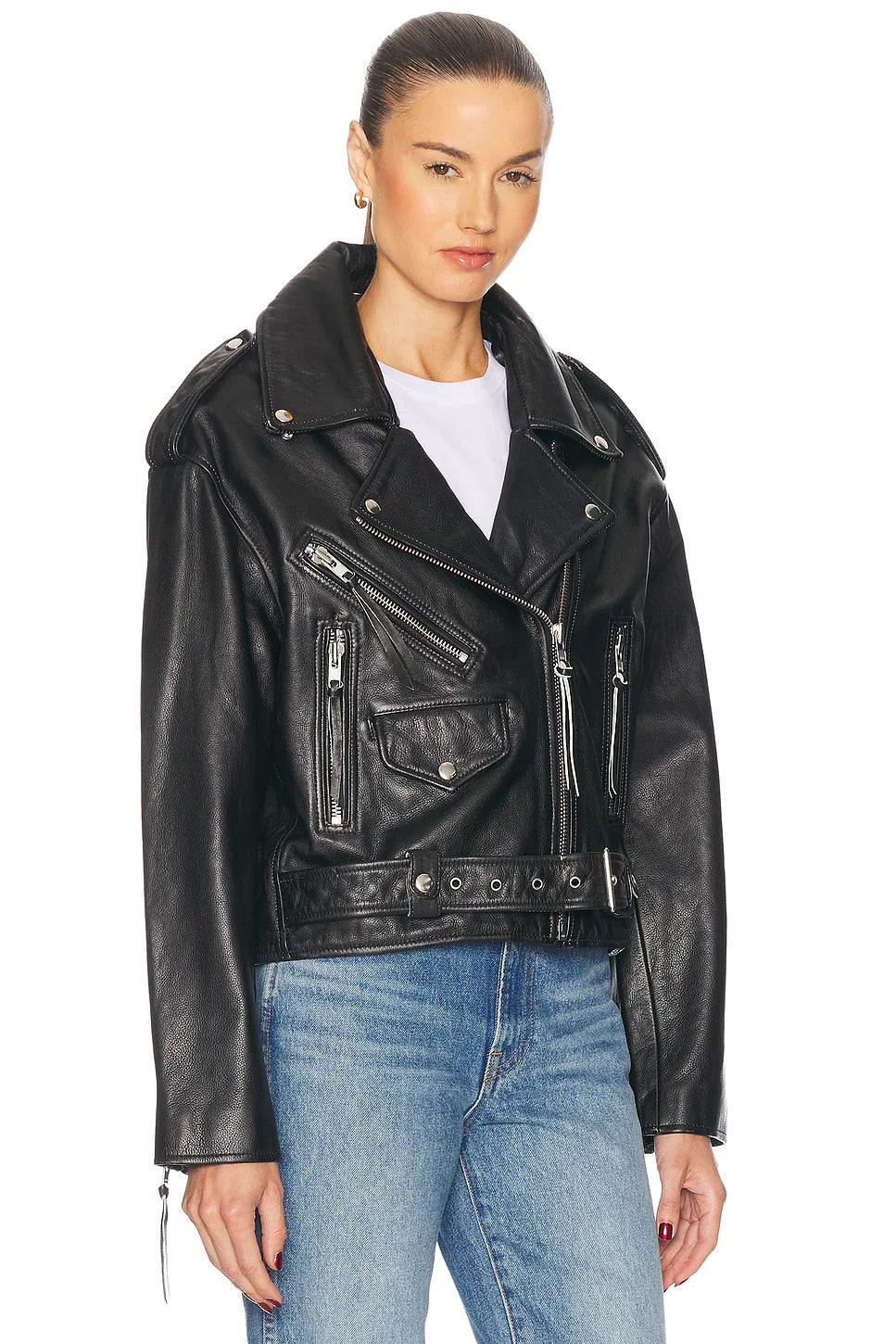 Women's Santa Fe Moto Faux Leather Biker Jacket
