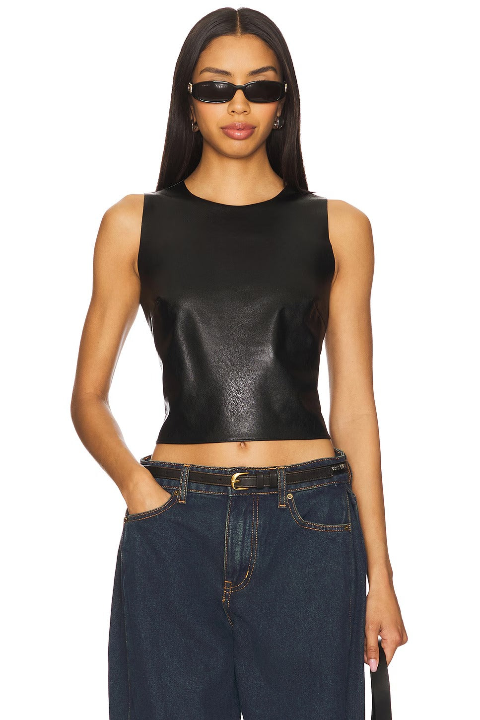 Women's Shell Leather Top