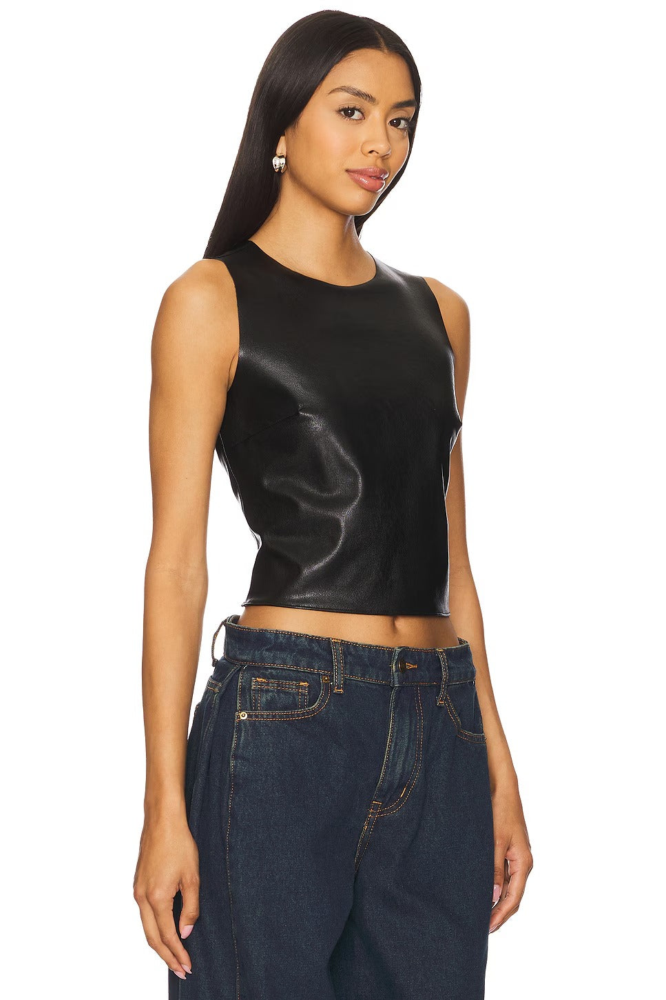Women's Shell Leather Top