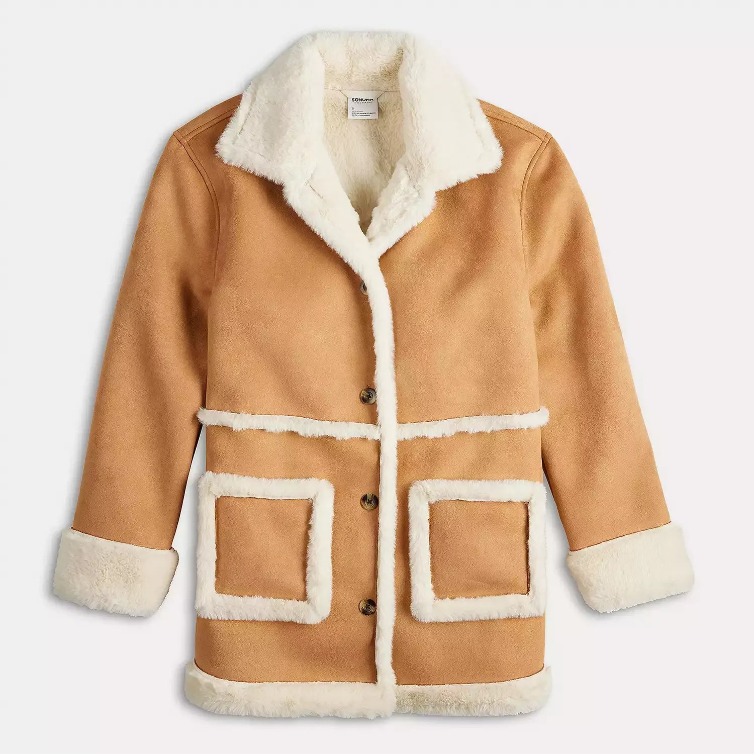 Women's Sonoma Fox Fur & Shearling Leather Coat