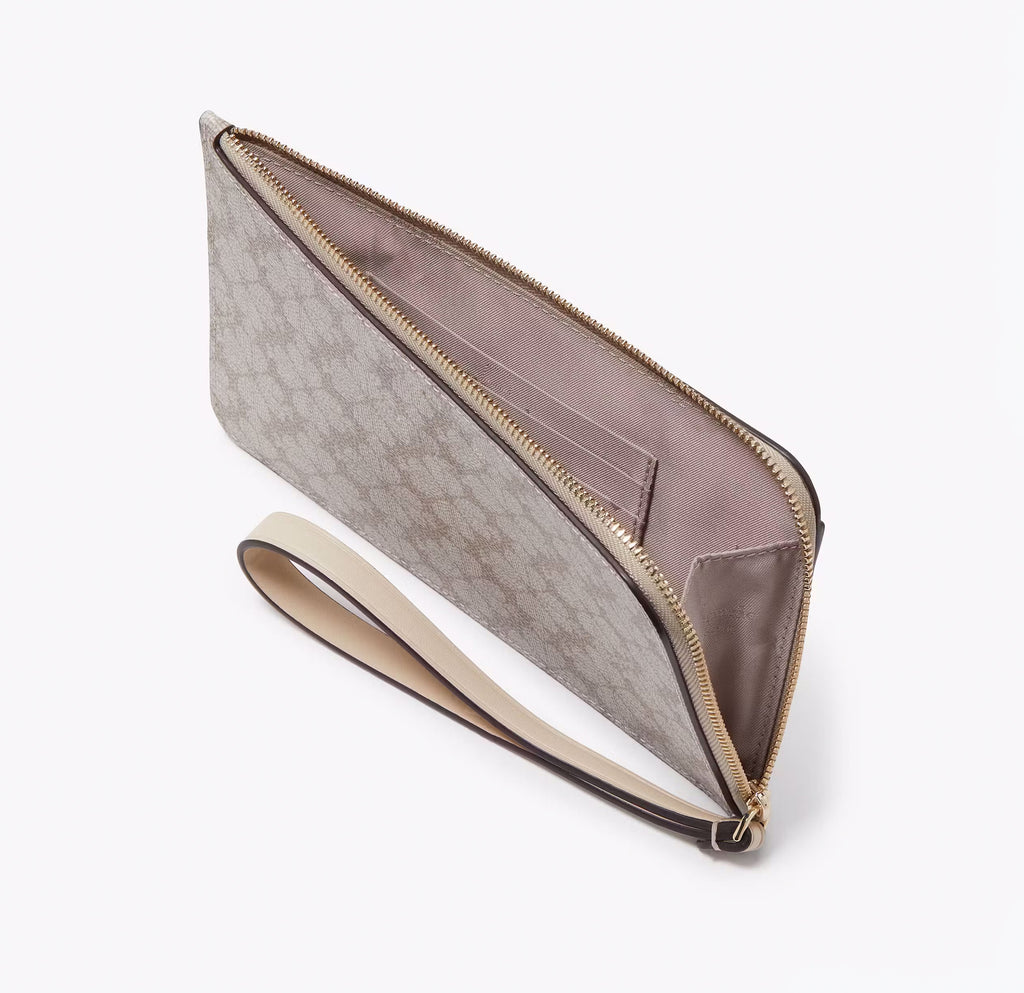 Women's Spade Flower L-Zip Leather Wallet