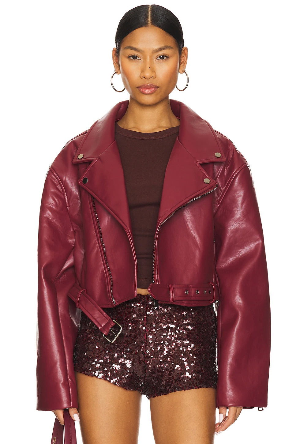 Women's Staten Island Faux Leather Biker Jacket