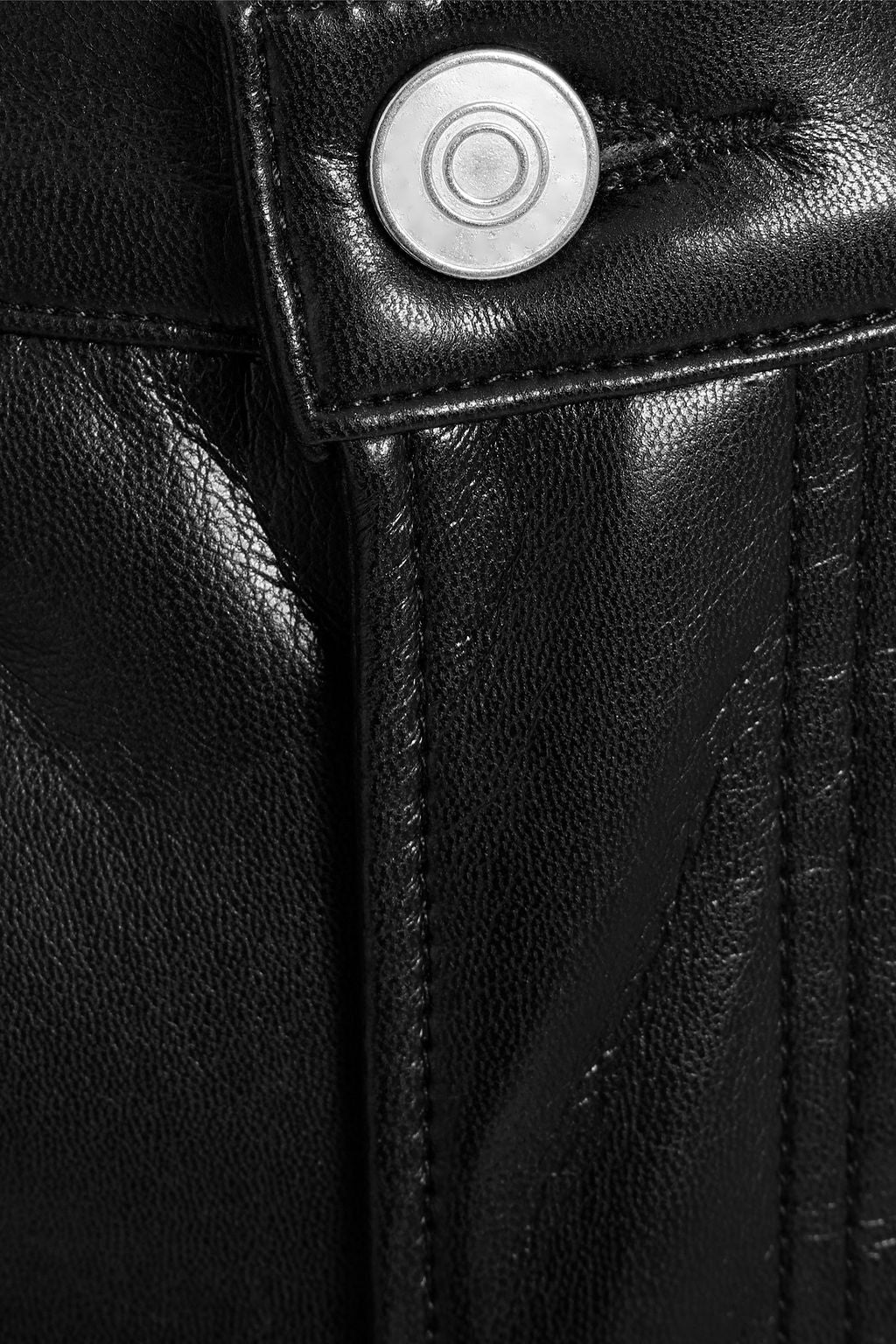 Women's Stretch Leather Shorts