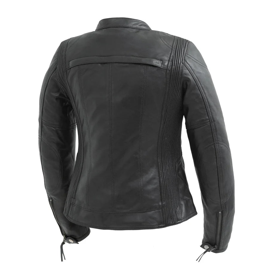 Women's Superstar Motorcycle Leather Jacket