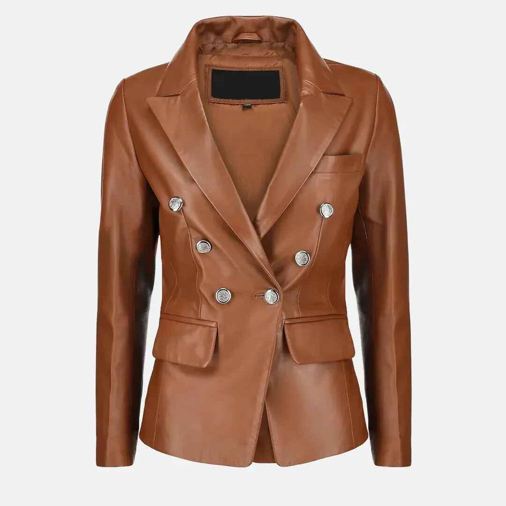 Women's Swelte Norma Leather Blazer