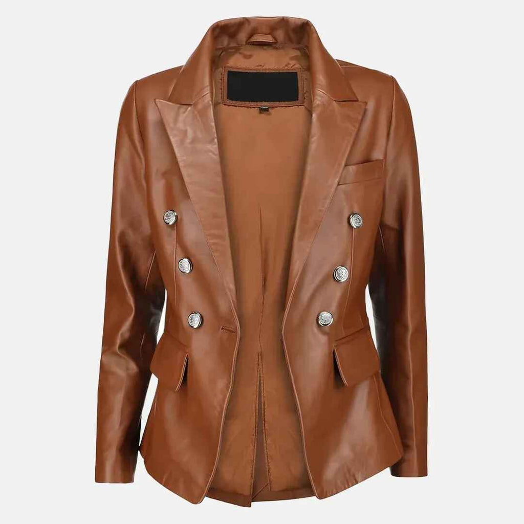 Women's Swelte Norma Leather Blazer