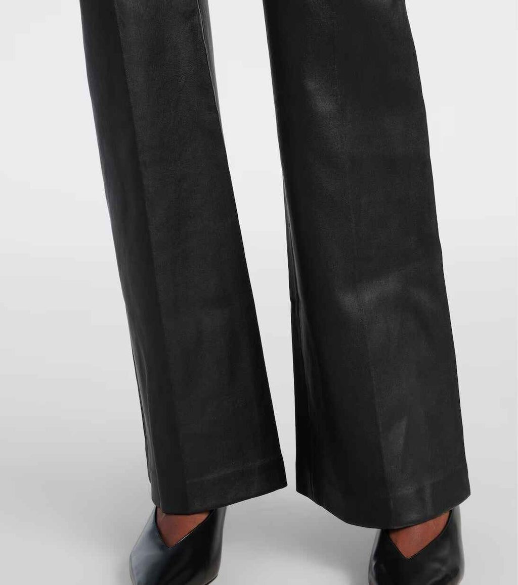 Women's Tafira Mid Rise Flared Leather Pant