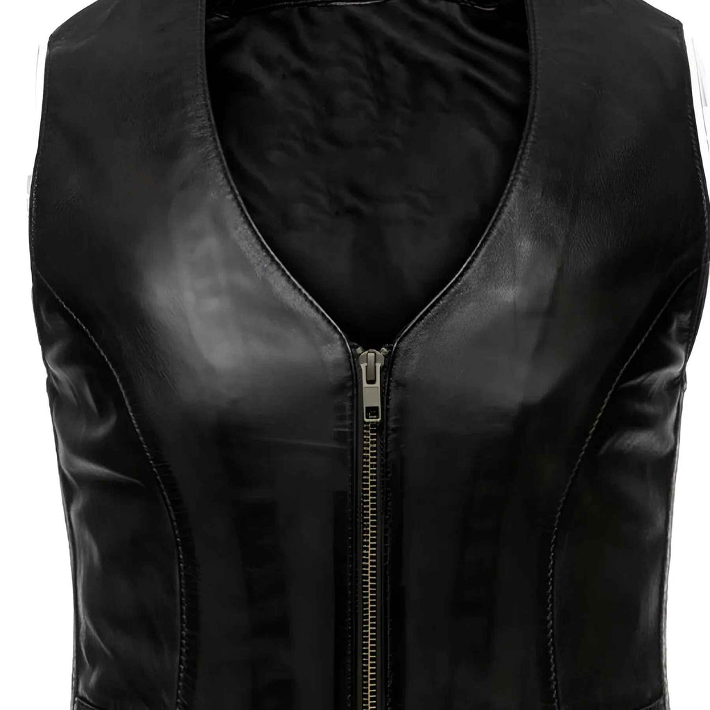 Women's Western Style Savannah Leather Motorcycle Jacket