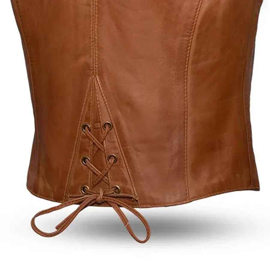 Women's Western Style Savannah Leather Motorcycle Jacket